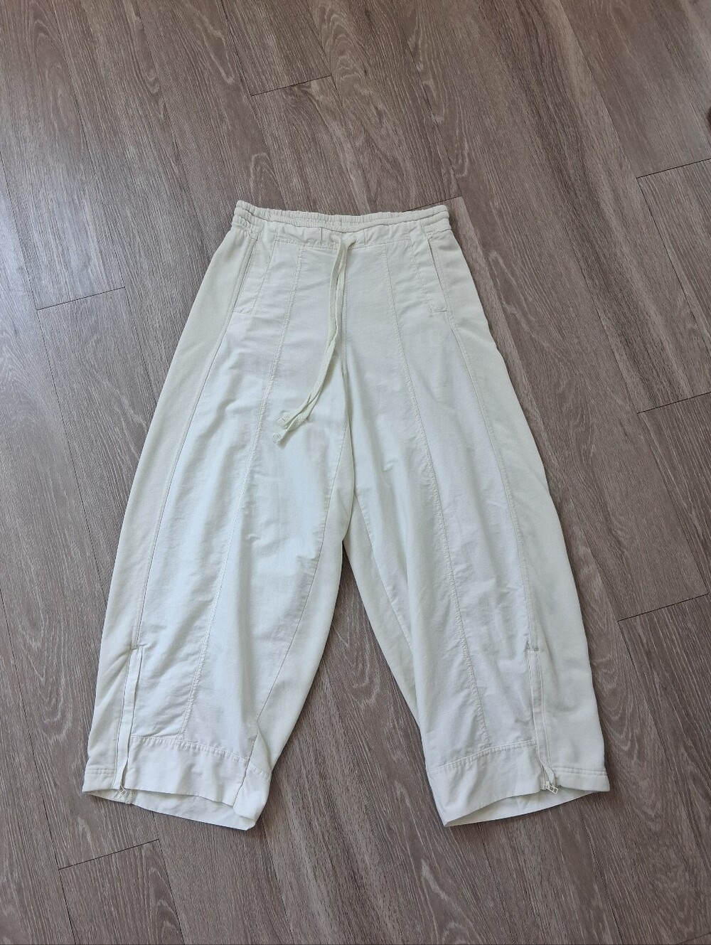 Daily Practice By Anthropologie Jesse Wide Leg In Ivory Pearl - Picture 8 of 16